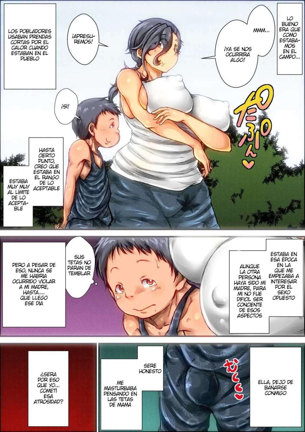 [Kinoko DX] Boku ga Deisui Joutai no Hahaoya o Okashita Toki no Hanashi. | La historia de cuando violé a mi madre mientras estaba borracha. [Spanish] [Xavit0_0] - Page 6