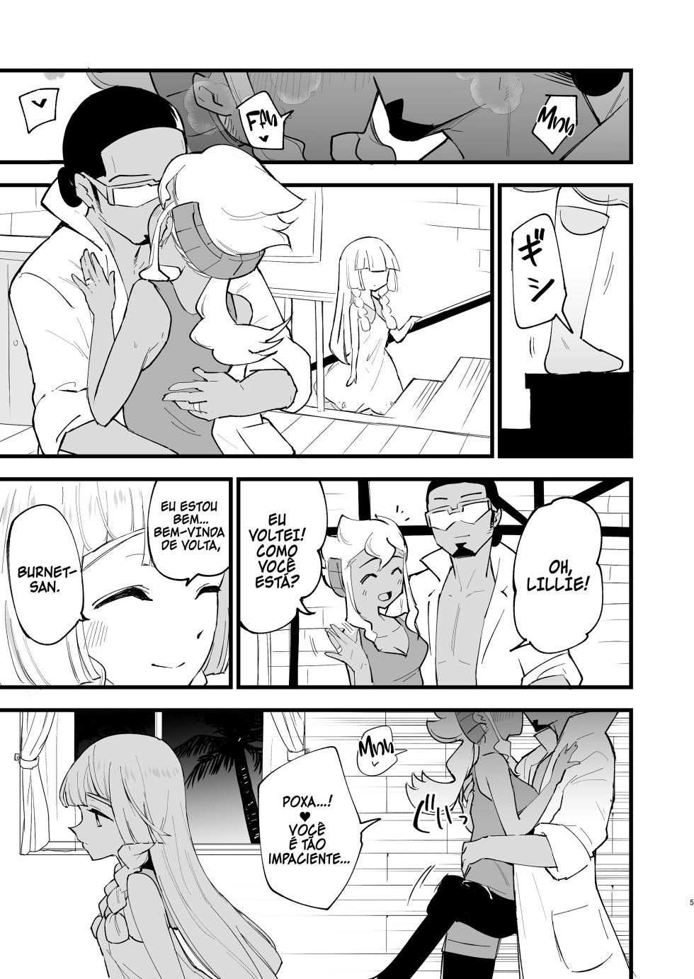 [Shironegiya (miya9)] Hakase no Yoru no Joshu. 4 | A Assistente do Professor à Noite. 4 (Hakase no Yoru no Joshu. Soushuuhen) (Pokémon Sun and Moon) [Portuguese-BR] [Luca-San] [Digital] - Page 4