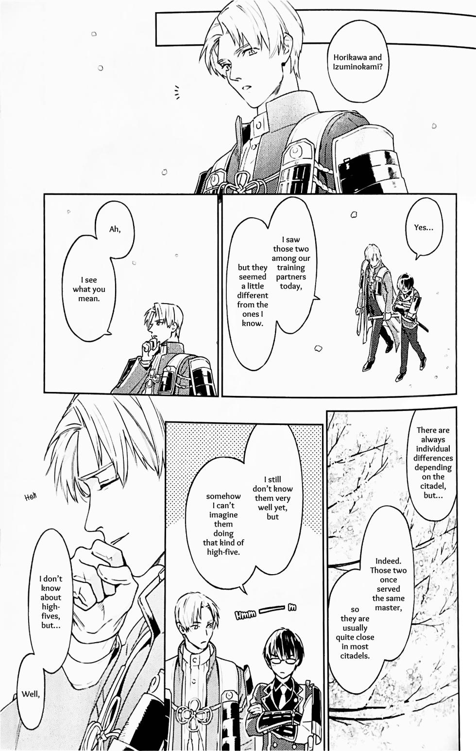 [quip (Ayumi)] Omohinarahinu | What People Call Love (Touken Ranbu) [English] [mayabird] - Page 8