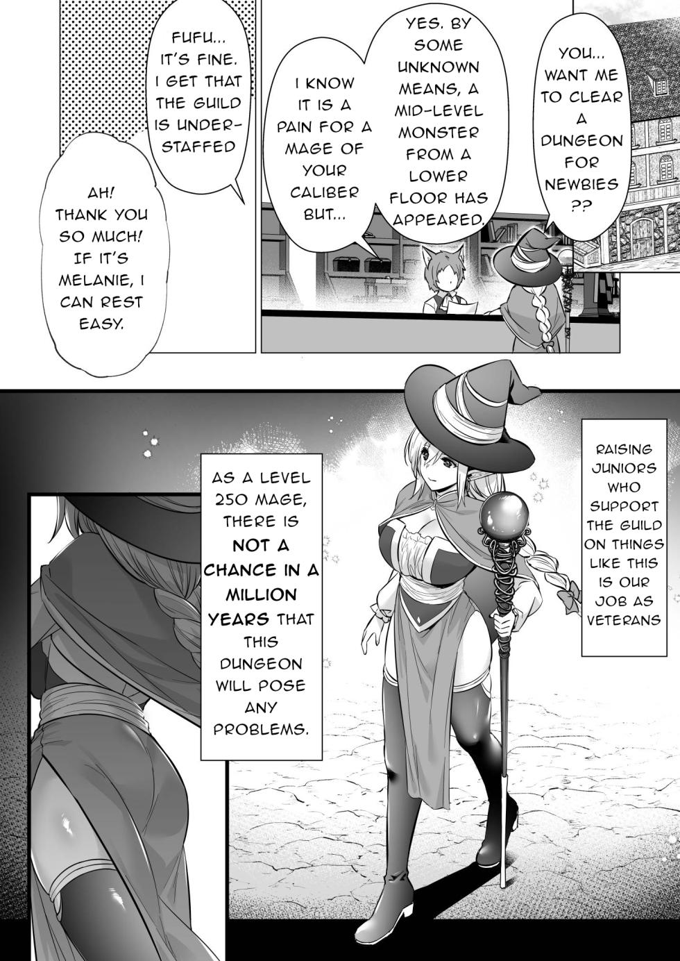 [Himeya (Abe Inori)] A Level 250 Mage Falls Into a Sensory Deprivation Pit and Loses Her Humanity to Level Drain [English] - Page 3
