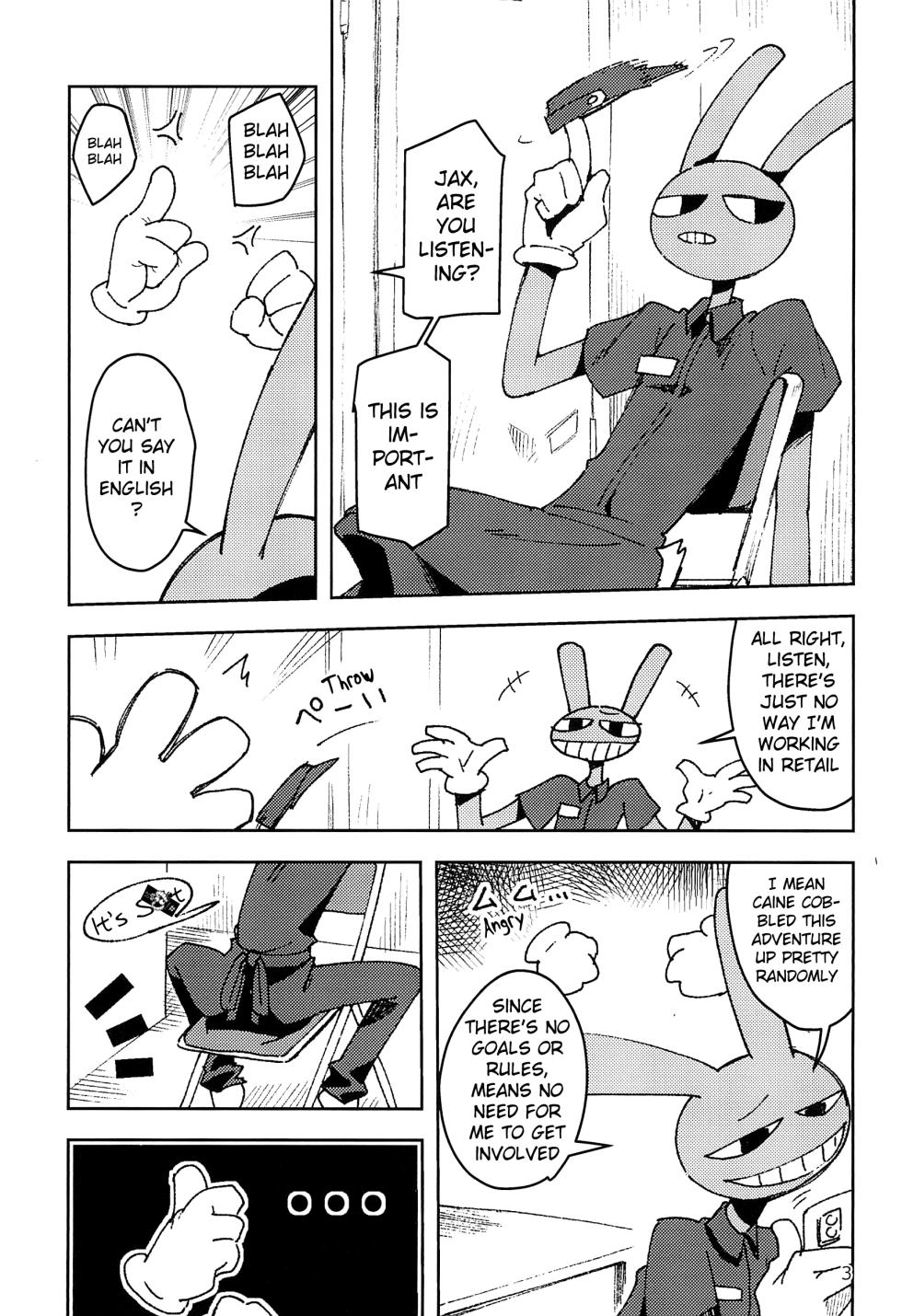 (Kemoket 15) [Harugoya (Harusuke)] Minimum Wage Wroker, Jax (The Amazing Digital Circus) [English] - Page 2