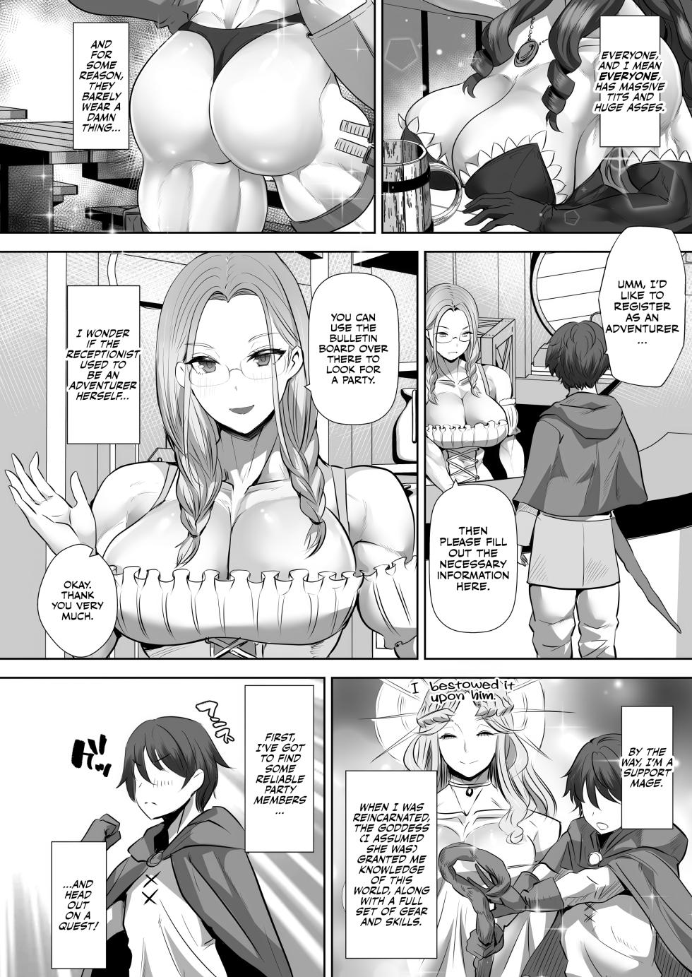 [Boston Tea Party (TeaIndian)] Teisou Gyakuten Deka Isekai Tensei ~Yarimoku  Onna Boukensha PT ni Tsukamatte Shimaimashita~ [English] [Digital] [CulturedCommissions] - Page 4