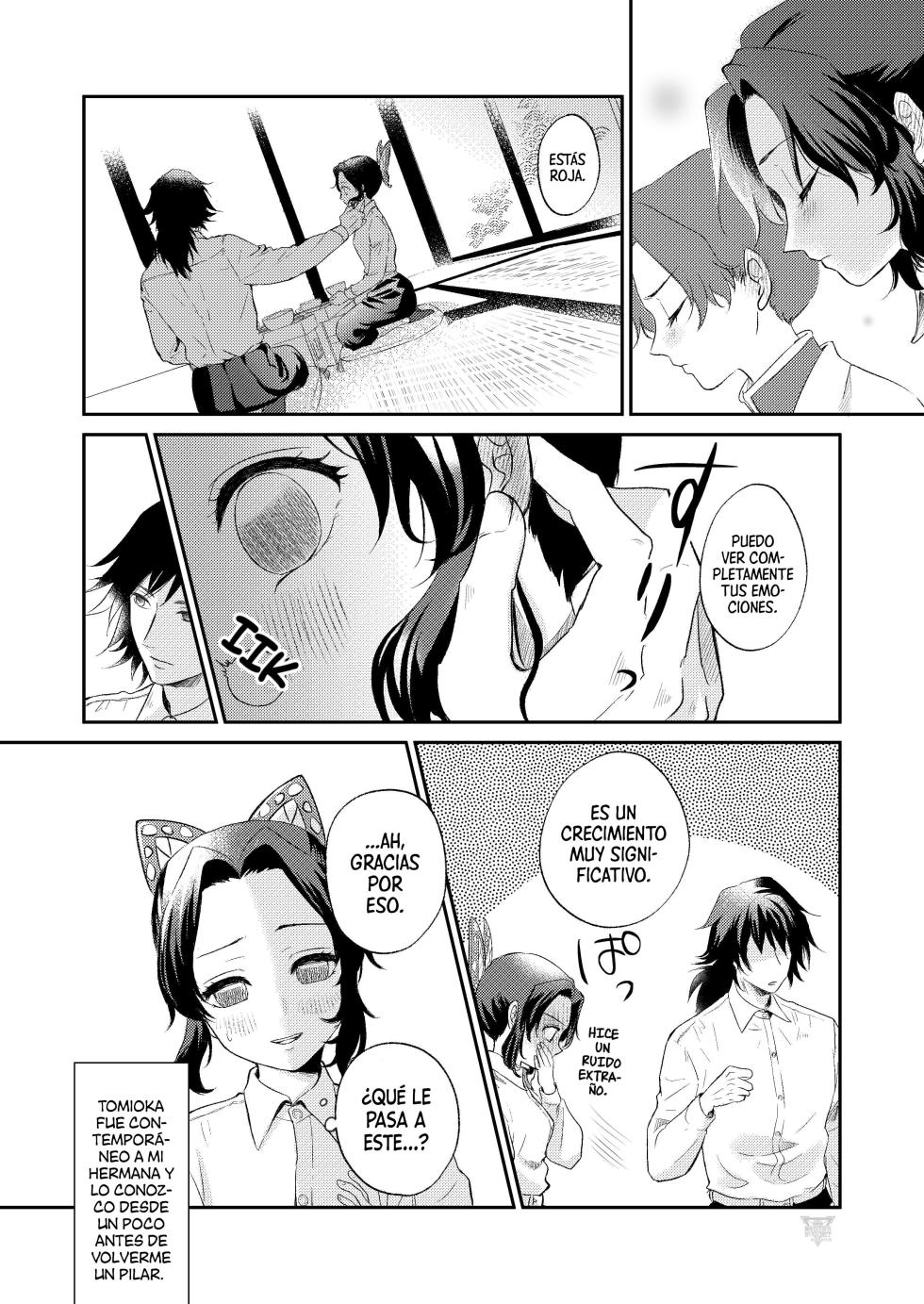 [SAKEYOKOSE (Takebu)] Sore wa Kizu ka Hoteri ka Kaeri Chi ka | ¿Es Un Rasguño, Sensación de Ardor o Un Chorro de Sangre? (Karasu ga Naitara Kaerimashou) (Kimetsu no Yaiba) [Spanish] [Mister Nugget] [Digital] - Page 5