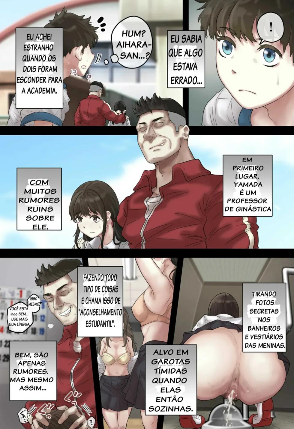 [Trampolines] Sekuhara Taiiku Kyoushi kara Gakkou Ichi no Bijo o Sukuttara Kanzenban [Portuguese-BR] - Page 9