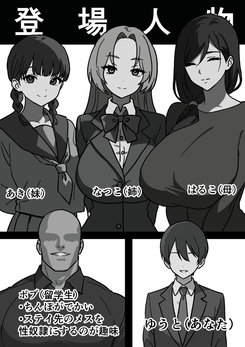 [Sharin-ya] Kateinai NTR ~Boku Igai, Zenin Shiteta ~(1) "Daiichi Wa Haruko (Haha)" - Page 2