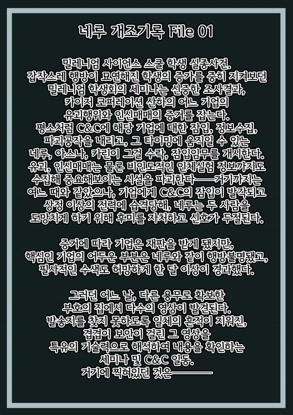 [Hoshii Garu] Mikamo Neru Kaizou Kiroku | 미카모 네루 개조기록 (Blue Archive) [Korean] - Page 2