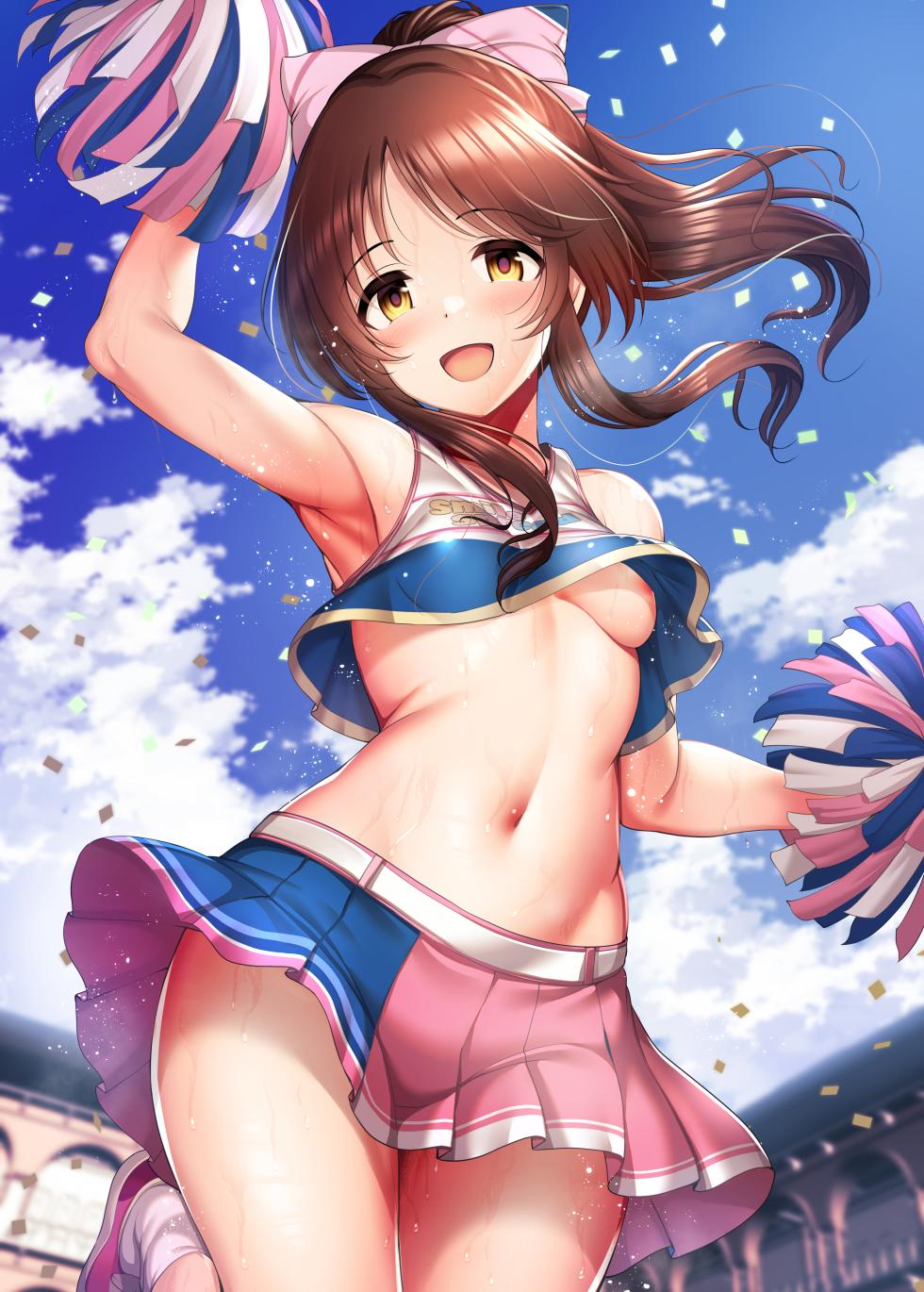 [ment]ドスケベ世界線のチア藍子【ノーパンノーブラ・下着・裸差分】 - Page 6