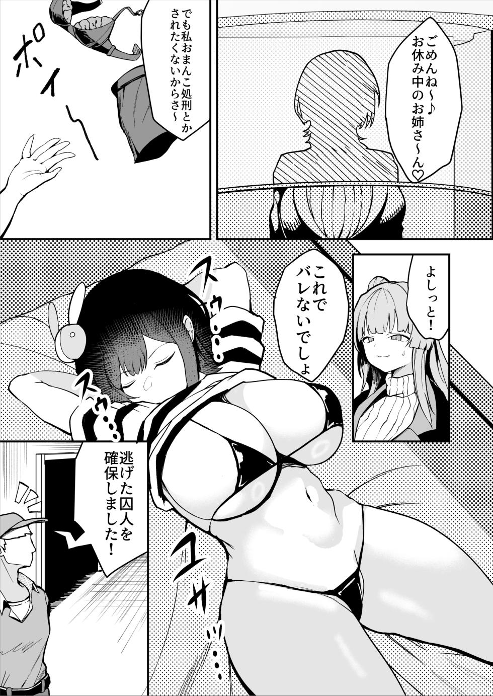 [Saru Gasso Koubou] daunakei syokeiin san ga ukkari zibun no omanko wo kankaku syadan syokei si tyau hanasi - Page 9