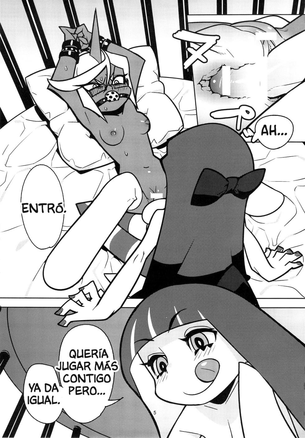 [Hamanasu Chaya (Hamanasu)] Oshioki! Demon Sisters (Panty & Stocking with Garterbelt) [Spanish] - Page 6