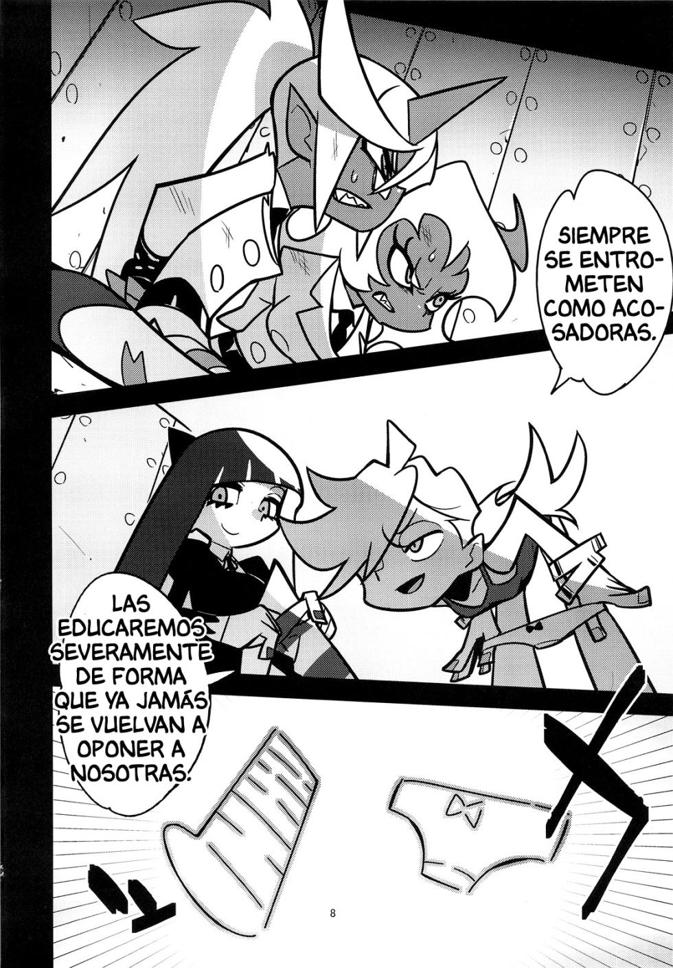 [Hamanasu Chaya (Hamanasu)] Oshioki! Demon Sisters (Panty & Stocking with Garterbelt) [Spanish] - Page 9