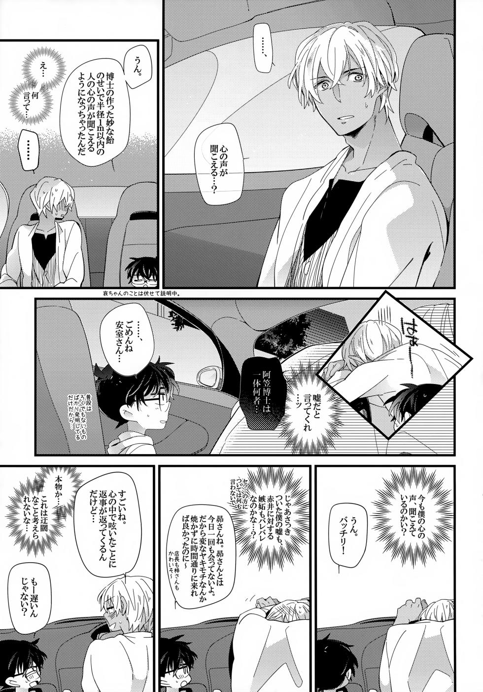 (Himitsu no Ura Kagyou 6) [SAKURAGASHI (Shinobu Koduki)] Love Call (Detective Conan) - Page 13