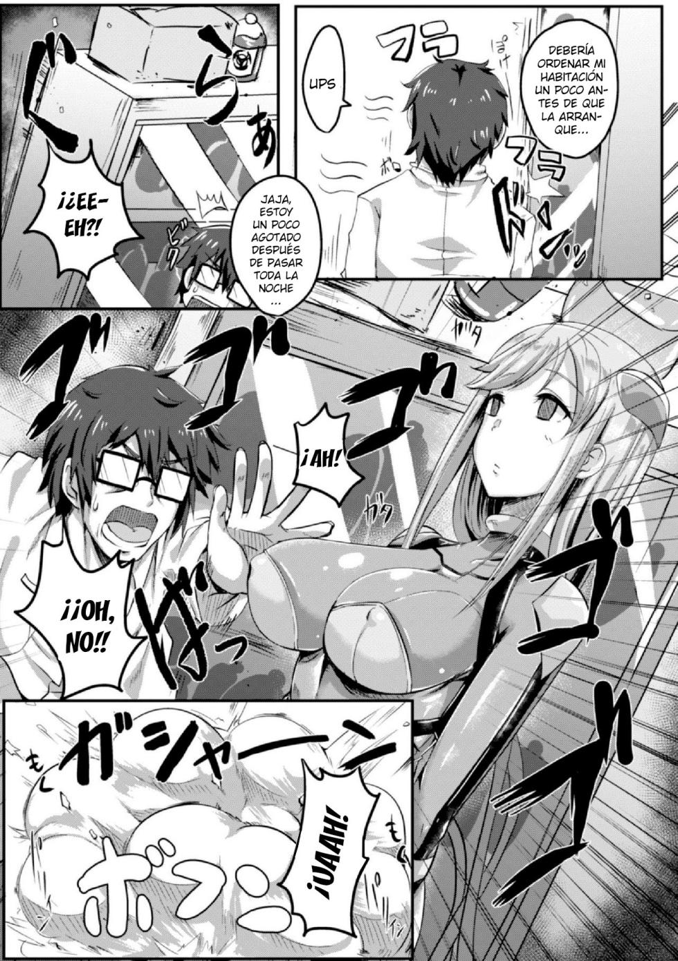 [Kirishima Ayu] Bousou! Ikuji Android | ¡Androide de Guardería Fuera de Control! (2D Comic Magazine TS Jibun Heroine mou Hitori no Ore ga Erosugite Gaman Dekinee! Vol. 2) [Español] [KnightsMighty] [Digital] - Page 3
