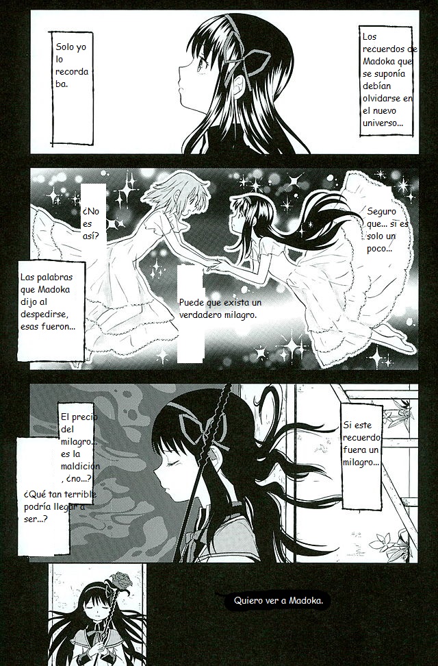 (C89) [Nedaore (Ayane)] Honno Isseiki dake Watashi no Gin no Niwa (Puella Magi Madoka Magica) [Spanish] [CristoferDeLosAndes] - Page 3