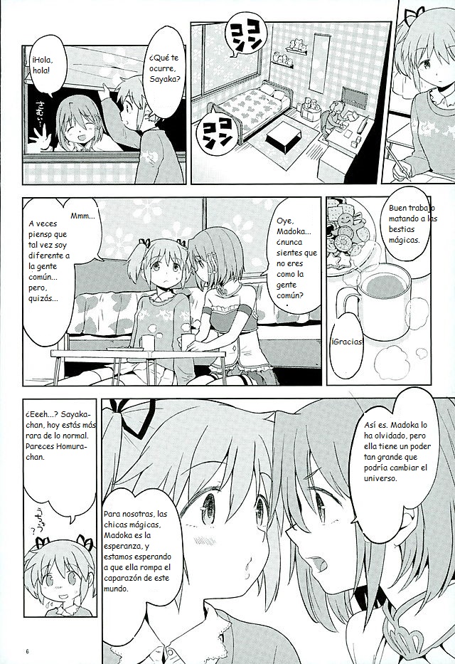 (C89) [Nedaore (Ayane)] Honno Isseiki dake Watashi no Gin no Niwa (Puella Magi Madoka Magica) [Spanish] [CristoferDeLosAndes] - Page 8