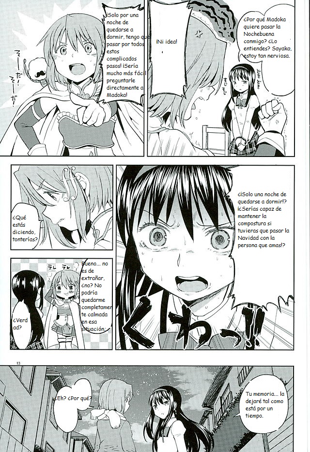 (C89) [Nedaore (Ayane)] Honno Isseiki dake Watashi no Gin no Niwa (Puella Magi Madoka Magica) [Spanish] [CristoferDeLosAndes] - Page 15
