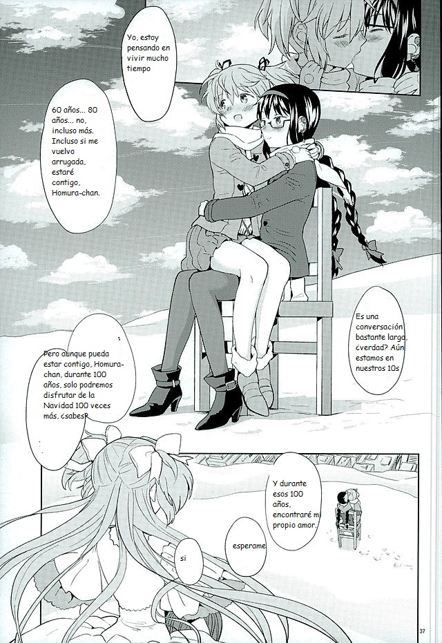 (C89) [Nedaore (Ayane)] Honno Isseiki dake Watashi no Gin no Niwa (Puella Magi Madoka Magica) [Spanish] [CristoferDeLosAndes] - Page 39