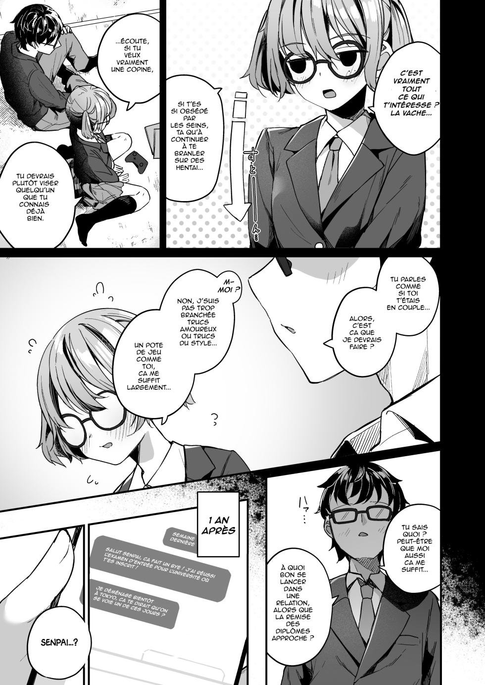 [Menbou Renpou (Menbou)] Renai Soudan nante Hobo Sex desu yo ne!? ～Akuyuu Kouhai to Issen Koete Yarimakuru Hanashi～| Des conseils d'amour ? C'est juste du sexe déguisé ! ～ Quand mon amie devient plus que ça... [French] [Shiru10] - Page 5