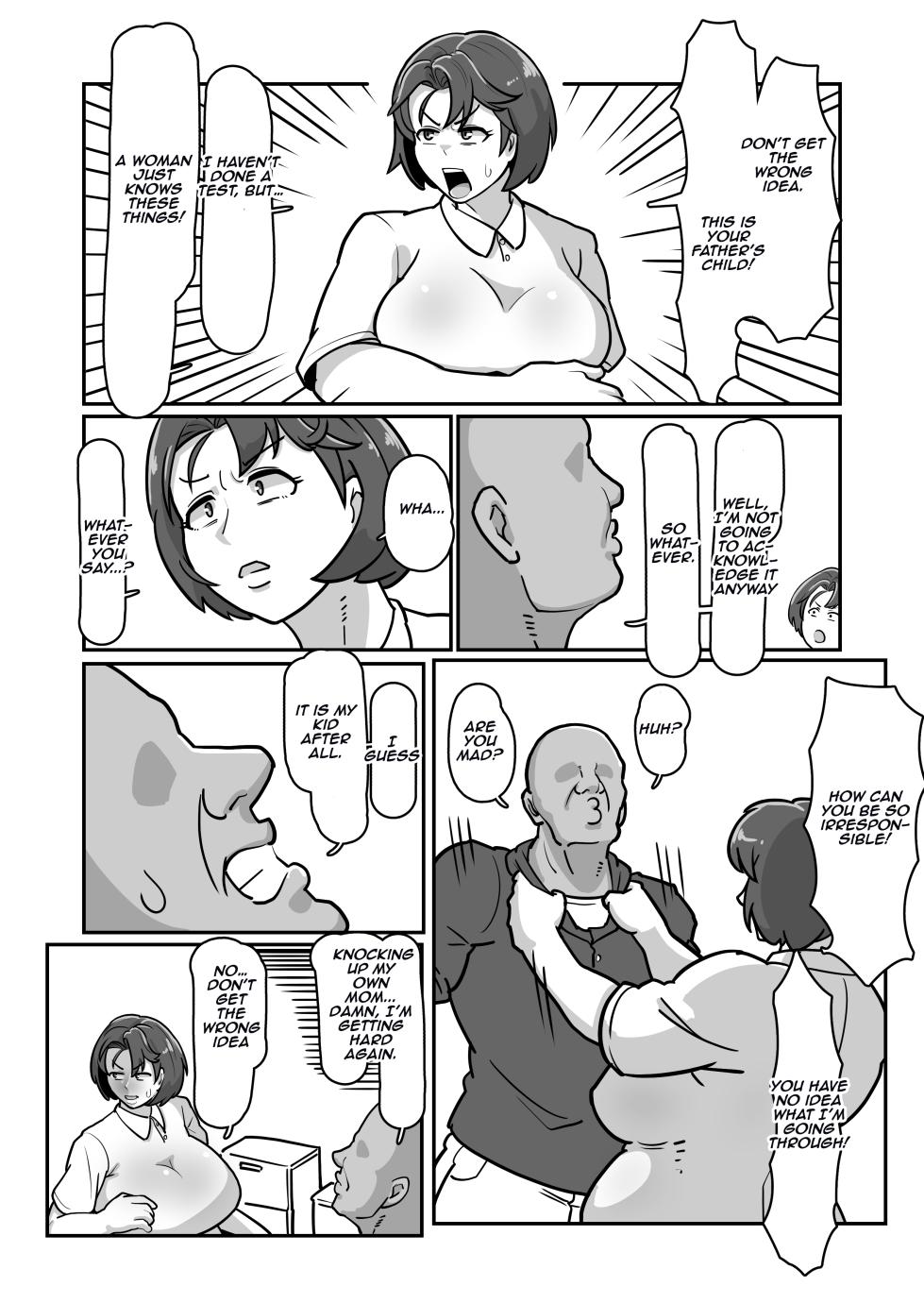[Boundary (Sakai)] Bote Haha ~Ore o Jikka kara Oidashita Mukatsuku Hahaoya o Muriyari Haramasete Botehara Sex Zanmai!~ | Pregnant Mom ~ I impregnated My Annoying Mother Who Kicked Me Out of the Family Home and Had Pregnant Sex! ~ [English] [Aishi21] - Page 38