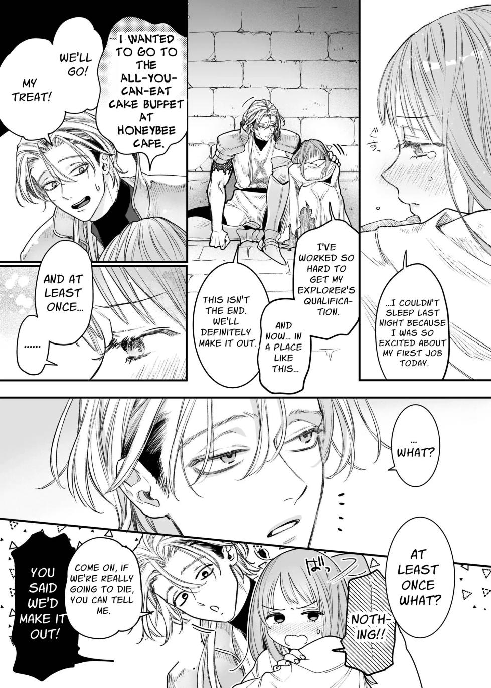 [Visualize (ENVY)] Tada no Osananajimi no Hazudatta Kiyoshi Kishi ga Danjon no Misshitsu de Sekinen no Shūchaku o Kokuhaku Shitekita!?｜The Holy Knight Who Was Supposed To Be My Friend Confesses His Obsession For Me In A Dungeon Room [English] [Chocolate] - Page 38