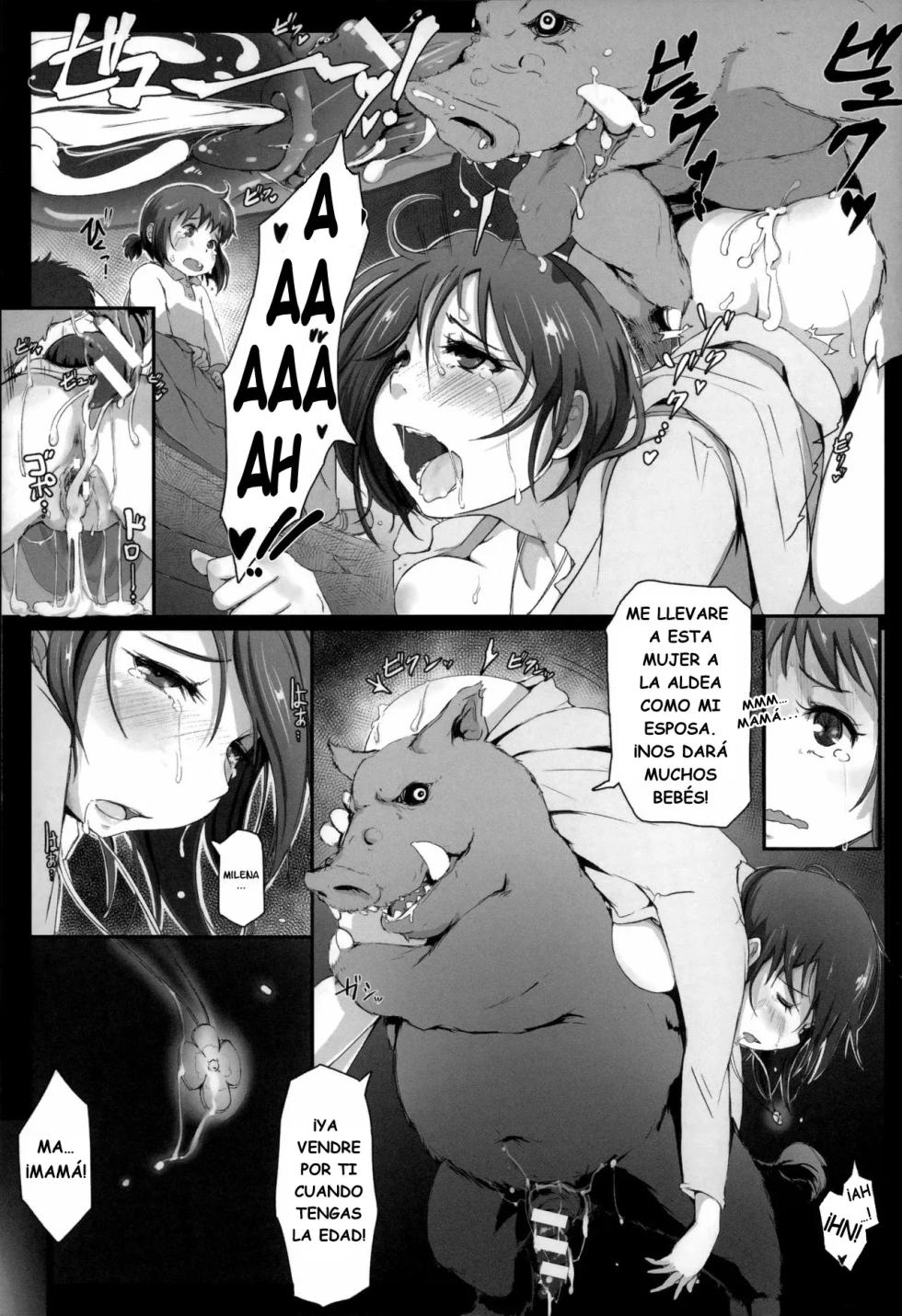 [Arakure] Sister of Orcs | Hermana de Orcos (Kegareta Seishi de Shikyuu ga Panpan!) [Spanish] [Tratante] - Page 3