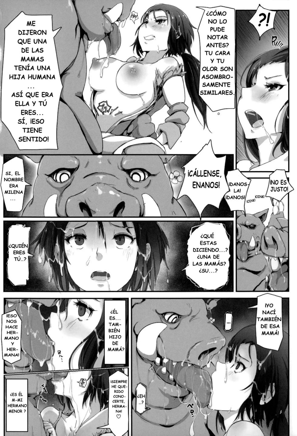 [Arakure] Sister of Orcs | Hermana de Orcos (Kegareta Seishi de Shikyuu ga Panpan!) [Spanish] [Tratante] - Page 16