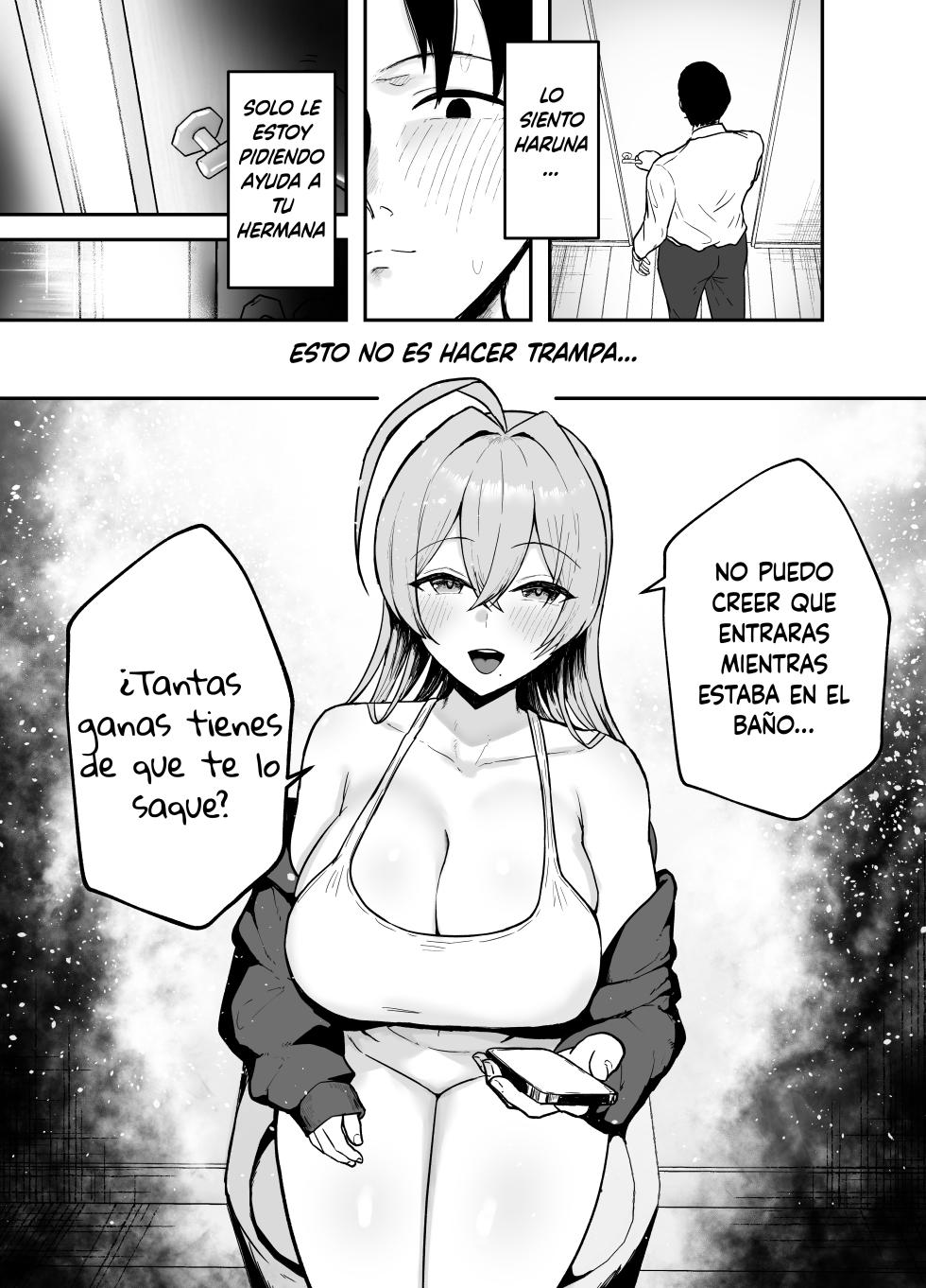 [Baketsu Purin] Nuitekureru Kanojo no Bakunyu Nee-chan | La Hermana Tetona de mi Novia me Ayuda a Correrme [Spanish] [DARKSIDE] [Digital] - Page 18