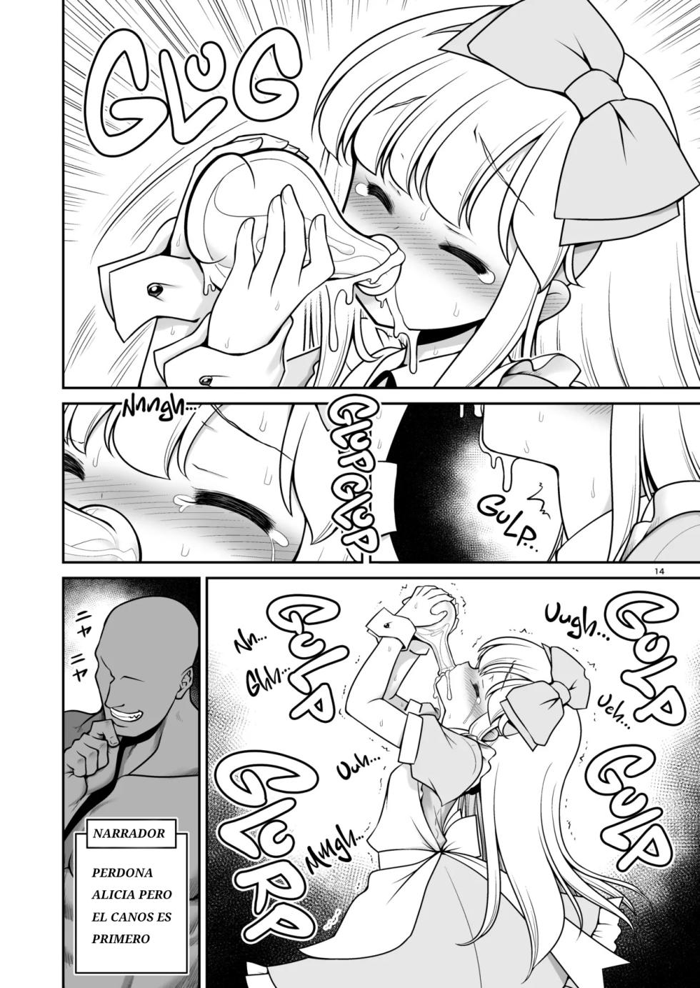 [Yosutebito na Mangakaki (Tomoki Tomonori)] Monogatari Dori ni shika Ugokenai Alice-tachi wa Ikurademo Ecchi na koto Yaritai Houdai | Como Alicia y las Demás sólo Pueden Moverse Según el Cuento, Puedo Hacerles Todas las Cositas Ricas que Quiera (Alice in Wonderland) [Spanish] [Lo Que Desea El Ganso = IFNOY TRADUCCIONES] [Digital] - Page 14