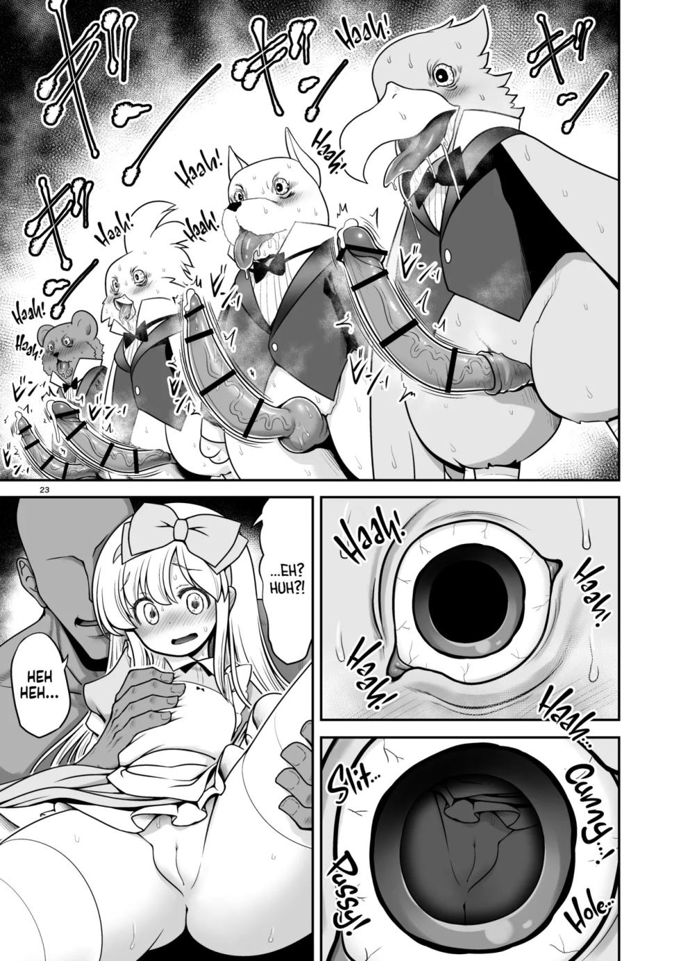 [Yosutebito na Mangakaki (Tomoki Tomonori)] Monogatari Dori ni shika Ugokenai Alice-tachi wa Ikurademo Ecchi na koto Yaritai Houdai | Como Alicia y las Demás sólo Pueden Moverse Según el Cuento, Puedo Hacerles Todas las Cositas Ricas que Quiera (Alice in Wonderland) [Spanish] [Lo Que Desea El Ganso = IFNOY TRADUCCIONES] [Digital] - Page 23