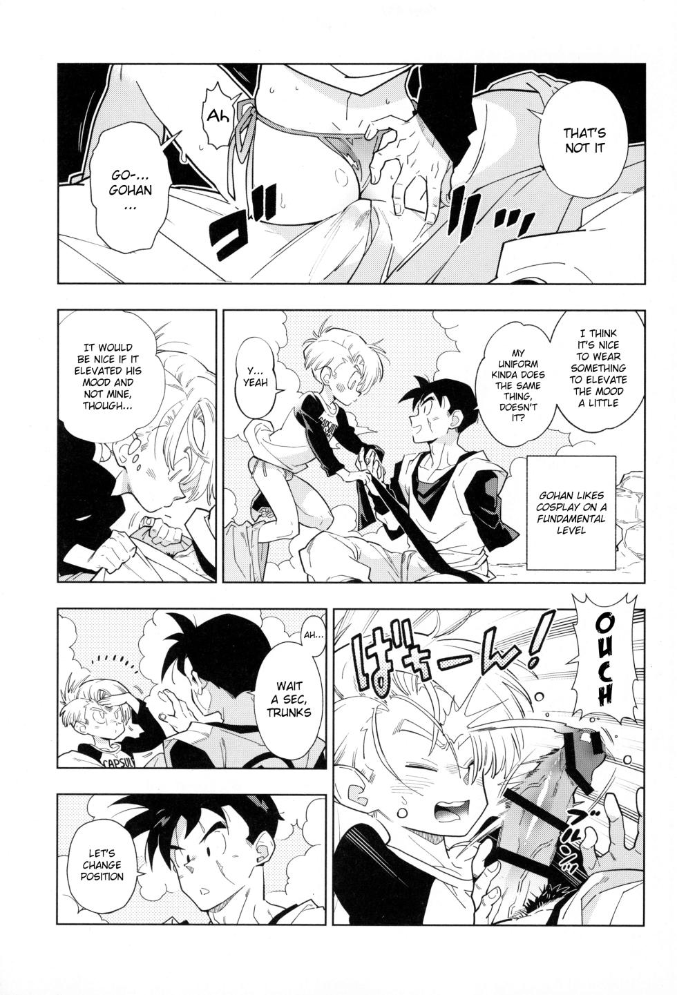 (ShotaFes 17) [Article 60 of Criminal Code (Shuhan)] Nee Gohan-san Micro Bikini Suki desu ka? | Hey Gohan, Do You Like Microbikinis? (Dragon Ball Z) [English] {Chin²} - Page 13