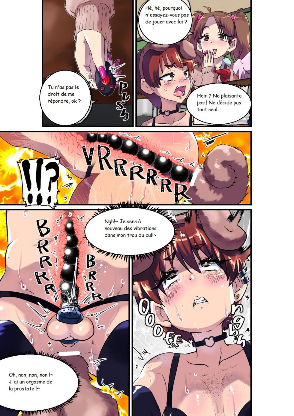 [Nikuyakitei (Nikuyaki)] Ore ga Mesu Ochi Shite Kyokon Futanari Gal-tachi no Seishori-you Chinpo Ana ni Choukyou Sarete Shimatta Ken. | L'histoire de la façon dont je suis devenue une femme et comment j'ai été entraînée à être un trou de pénis pour le sexe par des filles futanari à grosses bites. [French] - Page 12