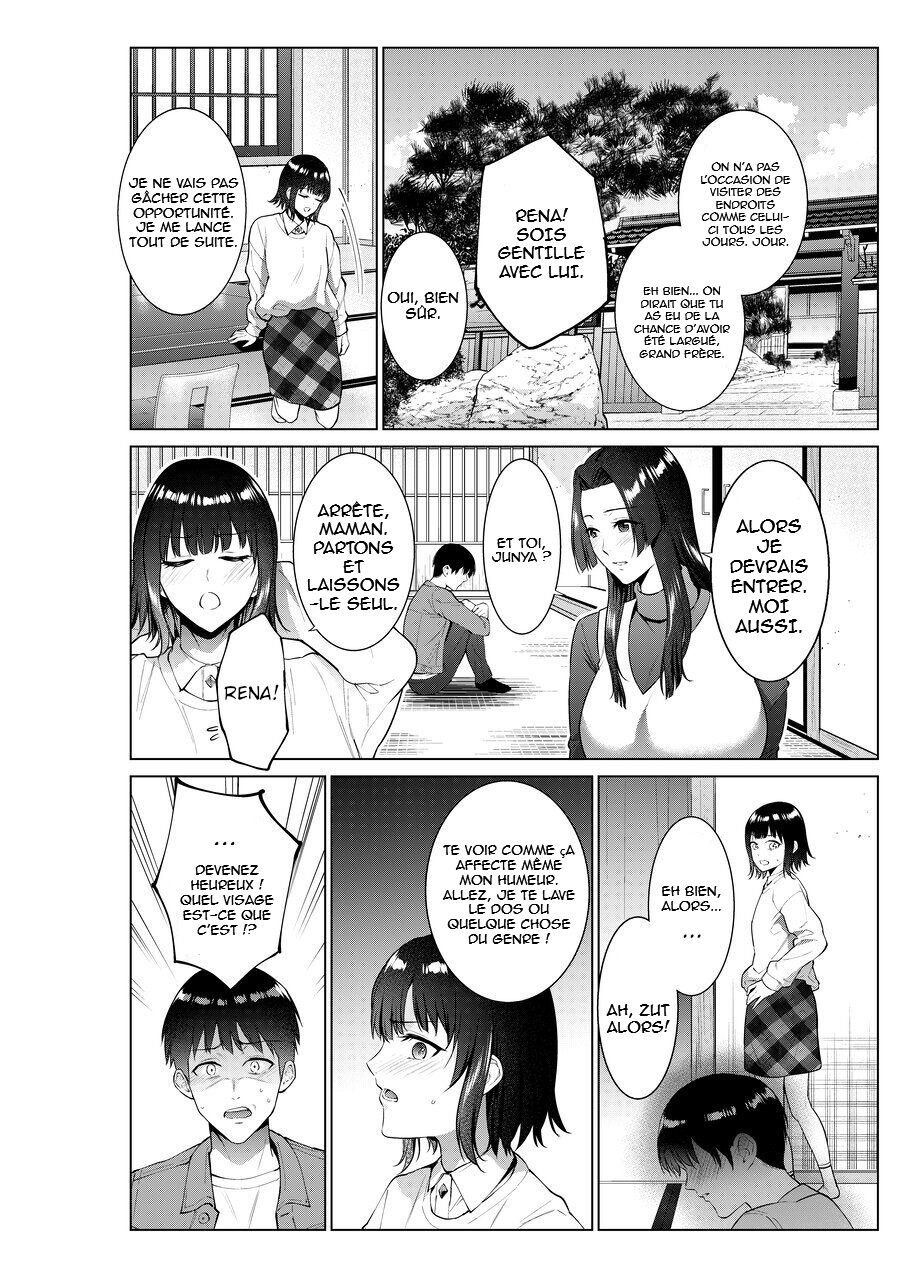 [Natsu no Oyatsu] Ryokan de Oyakodon | Sex with Mother and Sister at a Ryokan [french][hentai-FR.com] - Page 2