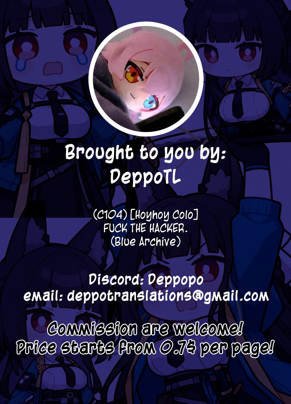 [Hoyhoy Colo] FUCK THE HACKER. (Blue Archive) [English] [Digital] - Page 35