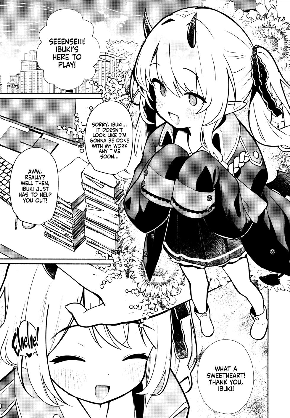 (C105) [Asatsukimint (Mintice)] Akuma na Ibuki no Seieki Tank | Devilish Ibuki's Semen Tank (Blue Archive) [English] [head empty] - Page 4