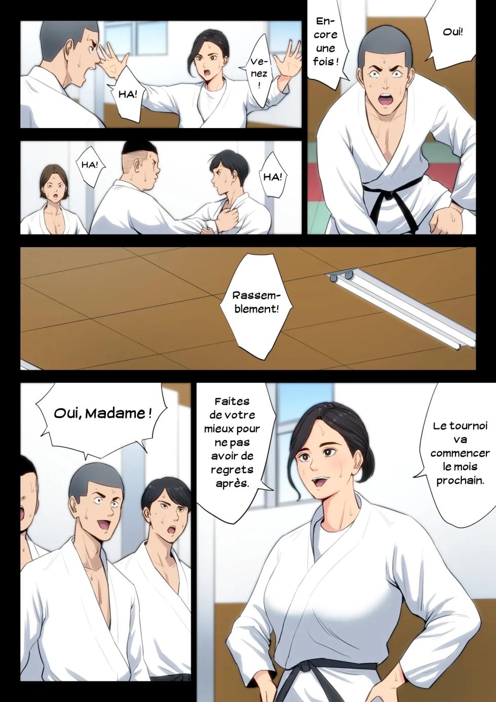 [Tamagou] Juudoubu Komon no Onna Kyoushi ga Tsumihoroboshi no Tame ni Buin-tachi ni Mawasareru Hanashi. | Une enseignante coach du club de judo se donne aux membres du club pour expier sa faute [French] [Serviteur] - Page 3