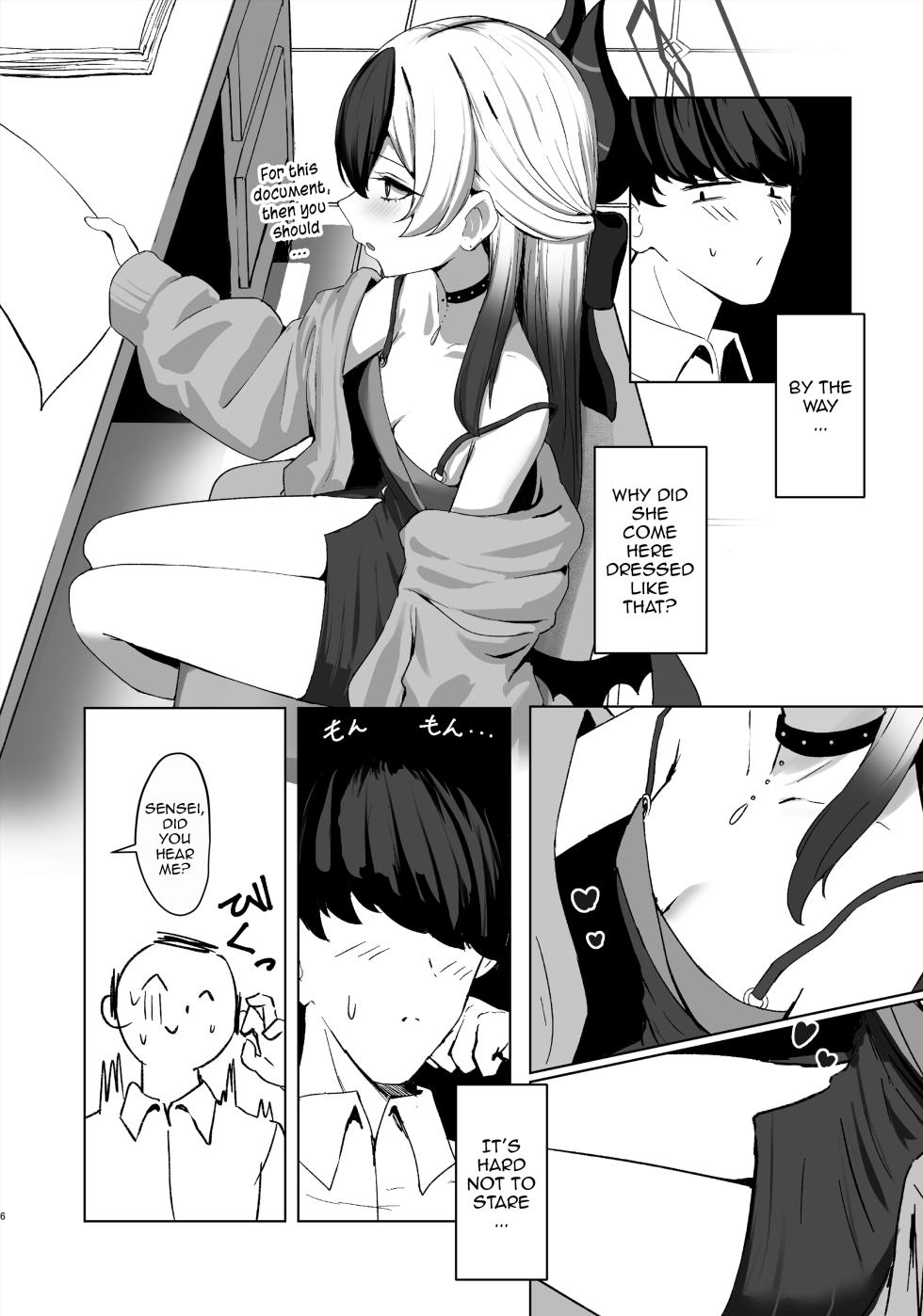 [NikomiC Ramen (Nichijou)] Oni no Sasoi | Devil's Temptation (Blue Archive) [English] [DeppoTL] [Digital] - Page 5