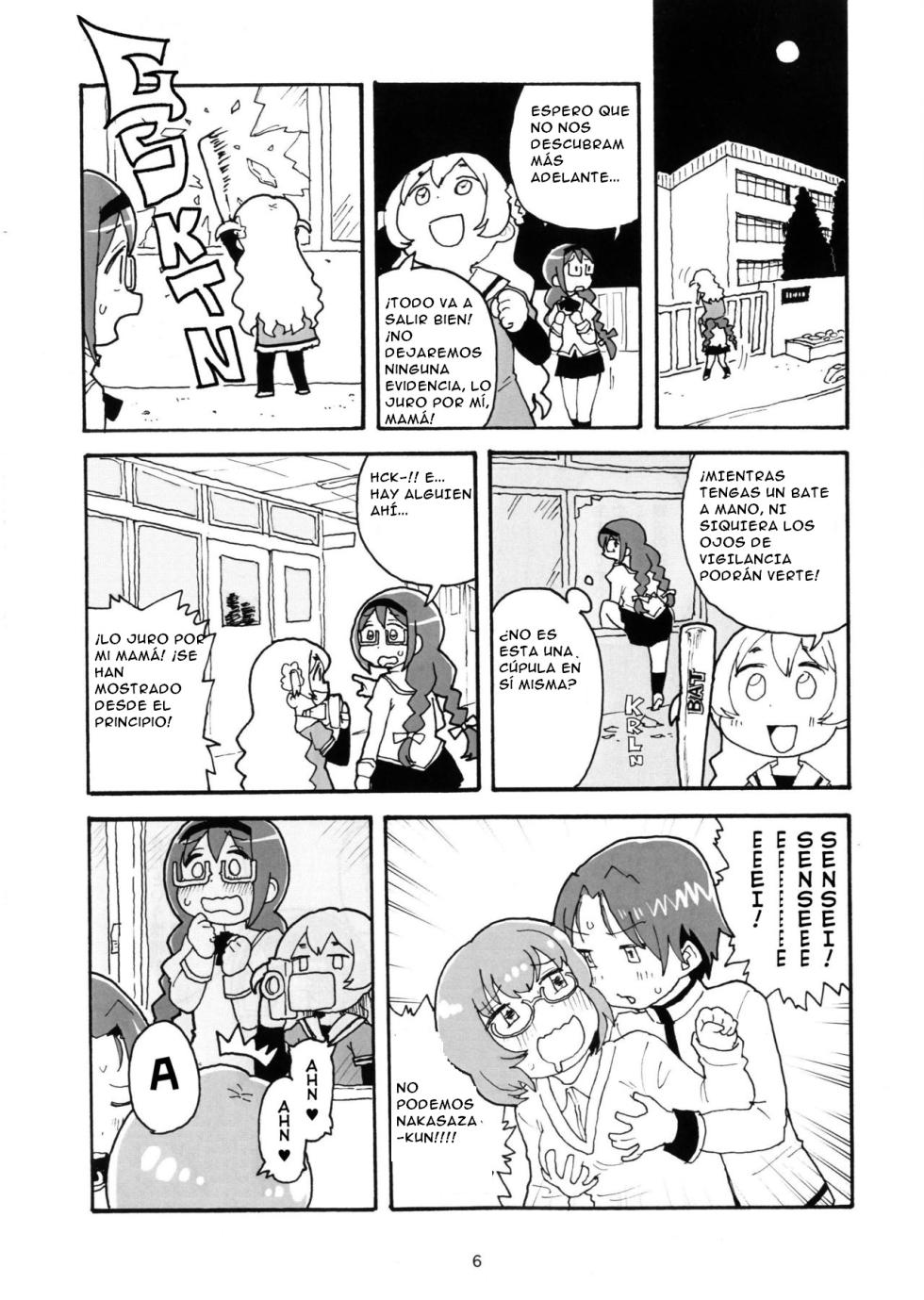 (Mou Nani mo Kowakunai 23) [Surudoiman no Irutokoro (Norihito)] NagiHomu in Shiri&Ass (Puella Magi Madoka Magica) [Spanish] [CristoferDeLosAndes] - Page 7