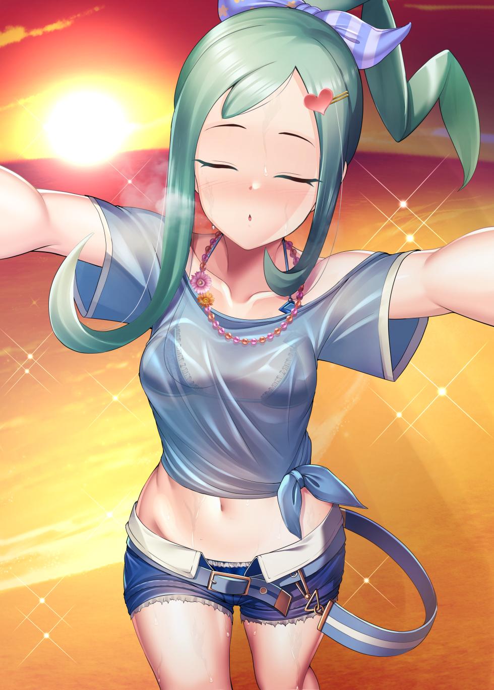 [ment] ポケモンのルチアと海辺でいちゃいちゃする絵 - Page 8