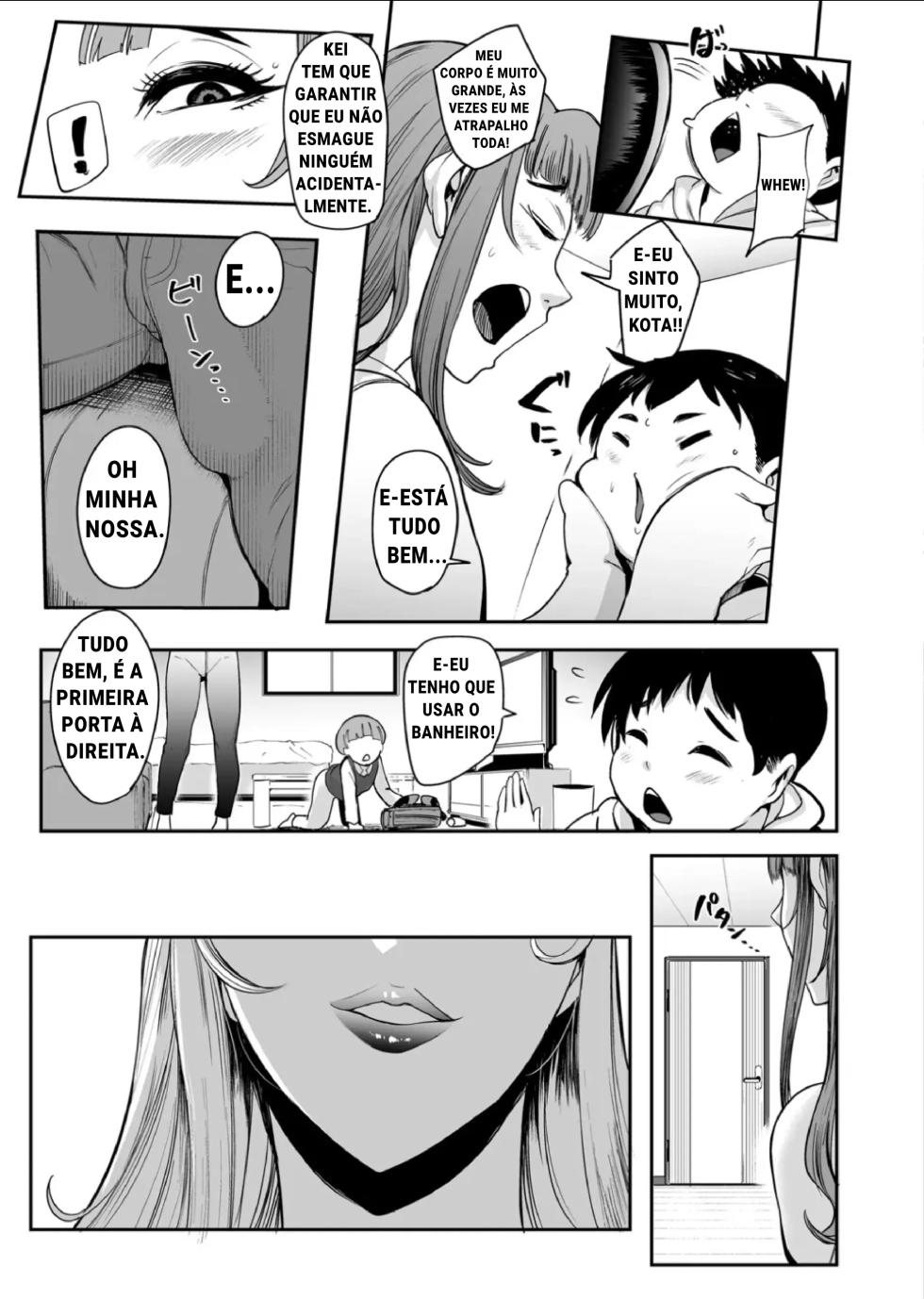 [Otochichi] Hasshaku Mama! | My Friend's Eight-Foot-Tall Mother Made Me Her Sex Slave! (COMIC Mugen Tensei 2025-05) [Portuguese-BR] [Digital] - Page 10