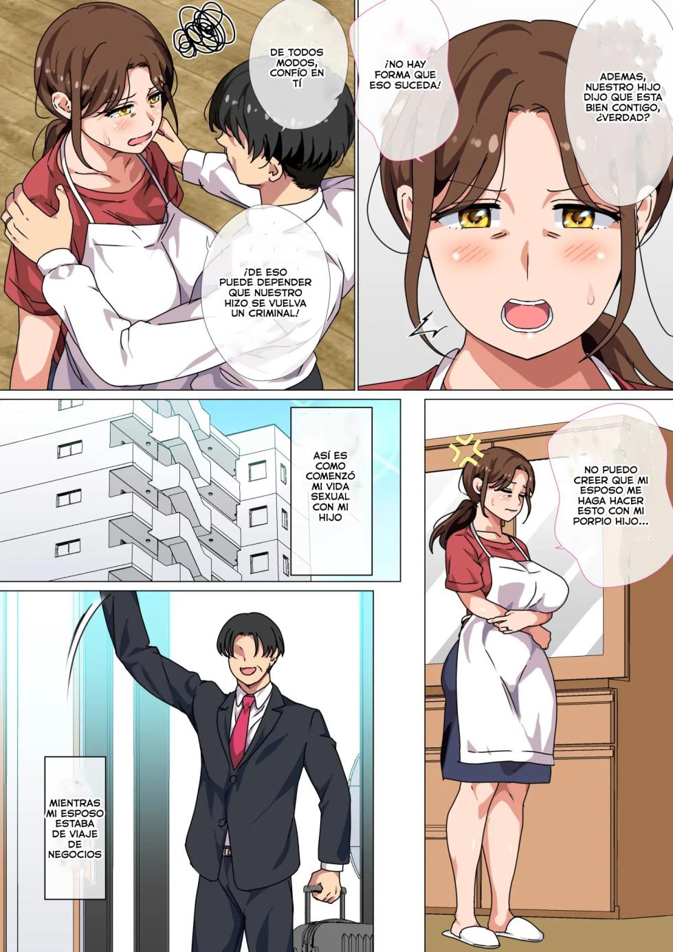 ¡ES EL DEBER DE UNA MADRE ALIVIAR EL FUERTE DESEO SEXUAL DE HIJO! (parte 1) [PATREON] - Page 4