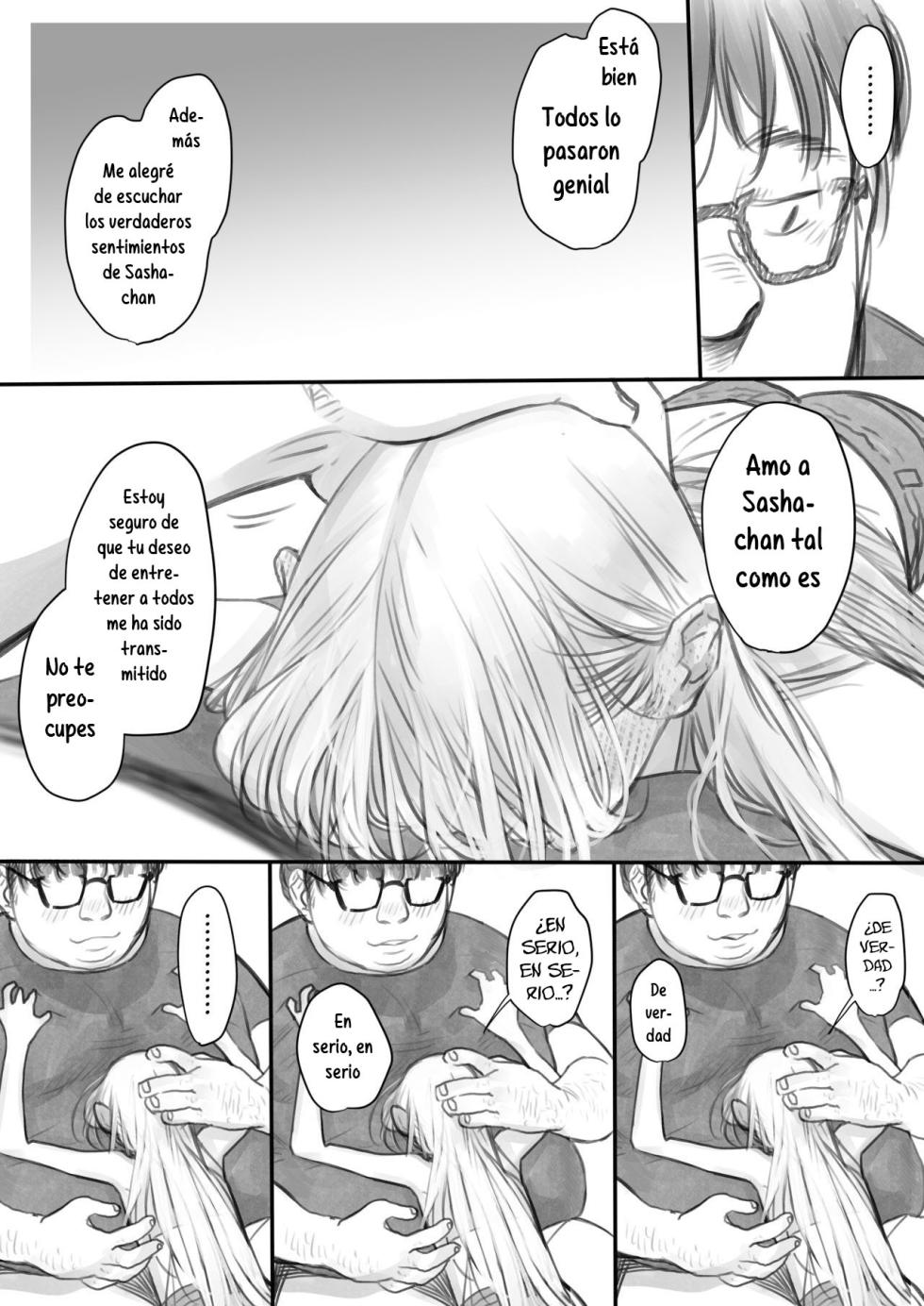 [Rinjuu Circus (Haguhagu)] Sasha-chan YooTube Channel Tourokushasuu 10000-nin Toppa Kinen Live Haishin. | Transmisión en Vivo Conmemorativa por Superar los 10,000 Suscriptores en el Canal de YooTube de Sasha-chan. [Spanish] [Hs enfermos] - Page 28