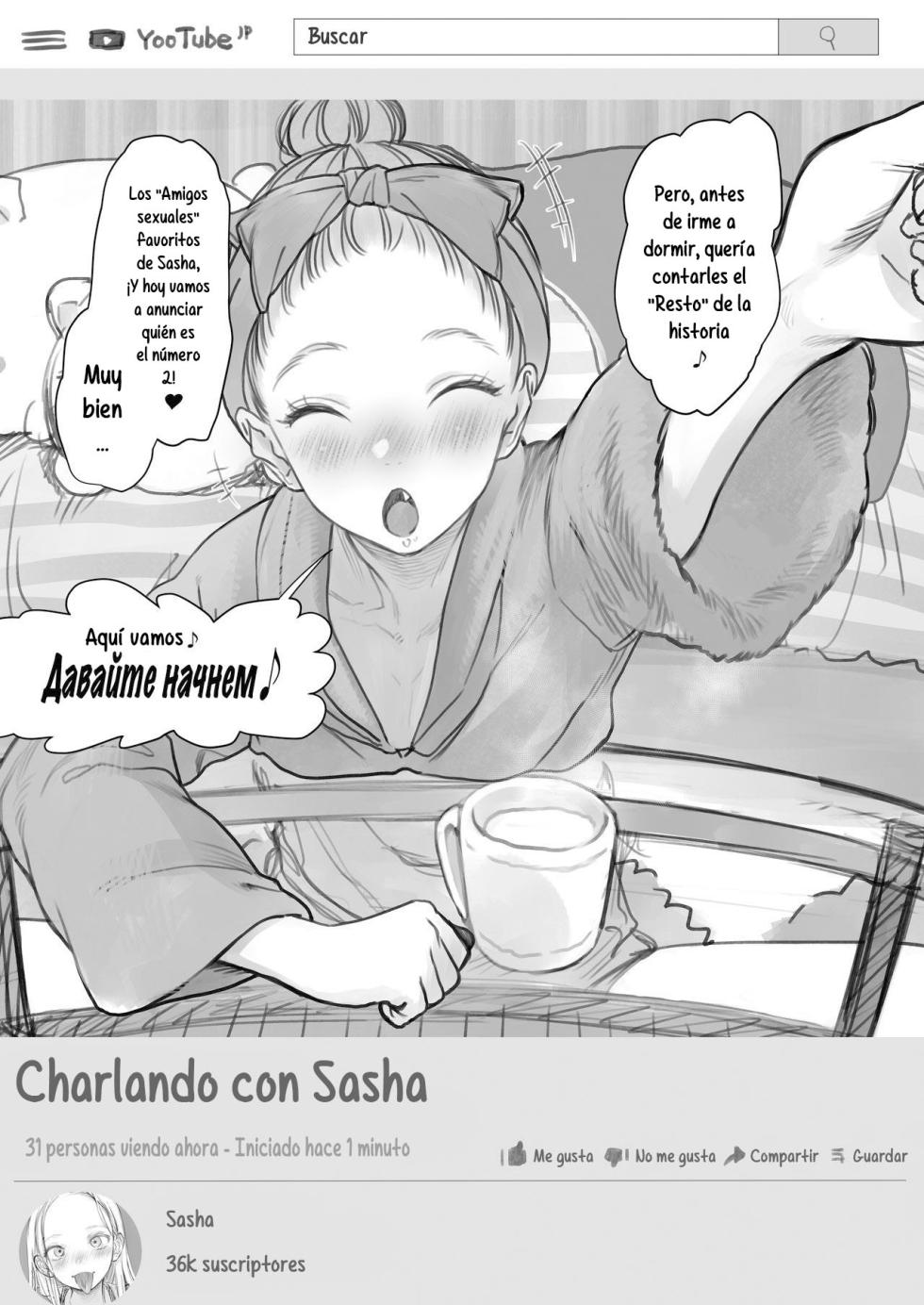 [Rinjuu Circus (Haguhagu)] Sasha-chan no YooTube Haishin. Okiniiri Sex Friend Shoukai 2 (Dai Nii Shachou-san Hen) | La Transmisión de YooTube de Sasha-chan. Presentación de sus Amigos Sexuales Favoritos 2 (El Segundo Lugar es Presidente-san) [Spanish] [Hs enfermos] - Page 3