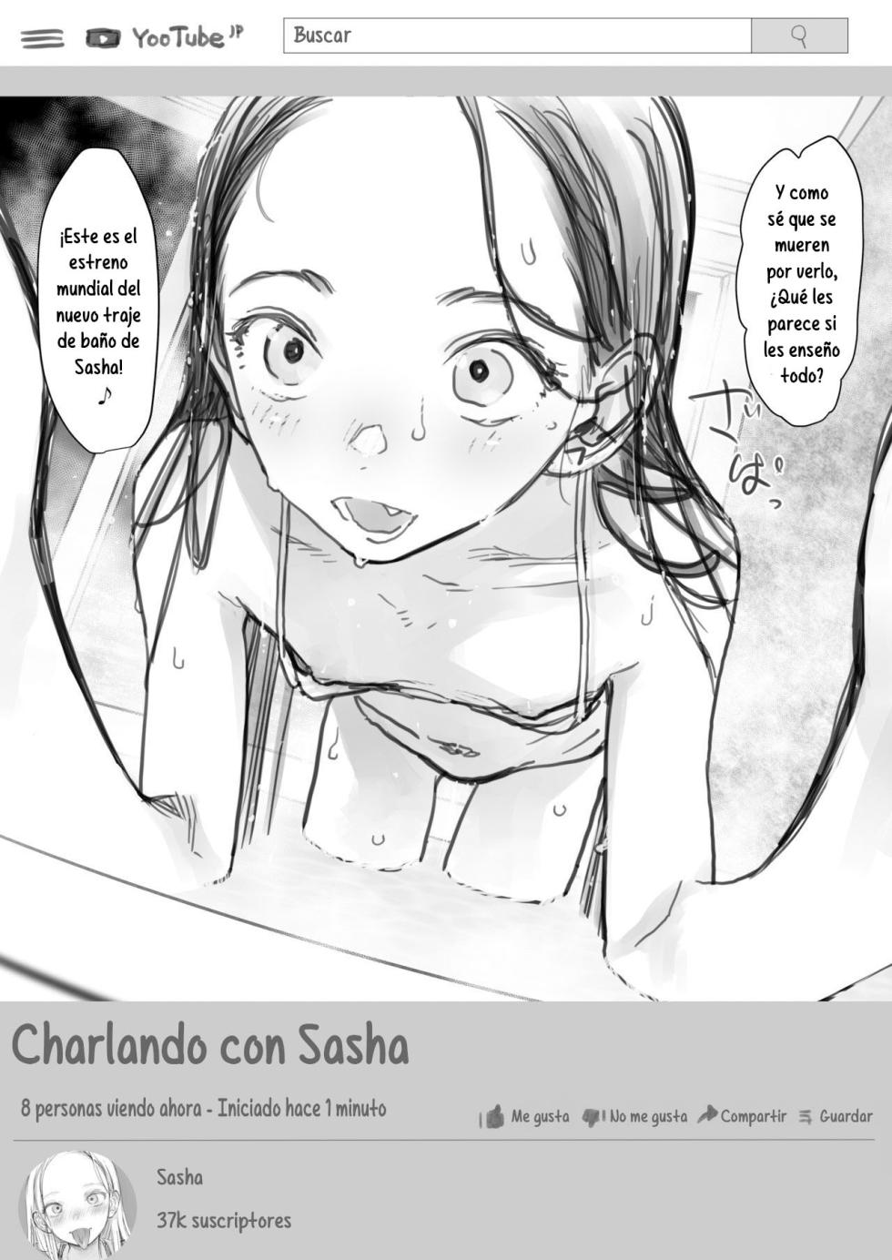 [Rinjuu Circus (Haguhagu)] Sasha-chan no YooTube Haishin. Okiniiri Sex Friend Shoukai 3 (Dai Ichi-i Futoshi-kun Hen) | La Transmisión de YooTube de Sasha-chan. Presentación de sus Amigos Sexuales Favoritos 3 (El Primer Lugar es Futoshi-kun) [Spanish] [Hs enfermos] - Page 3