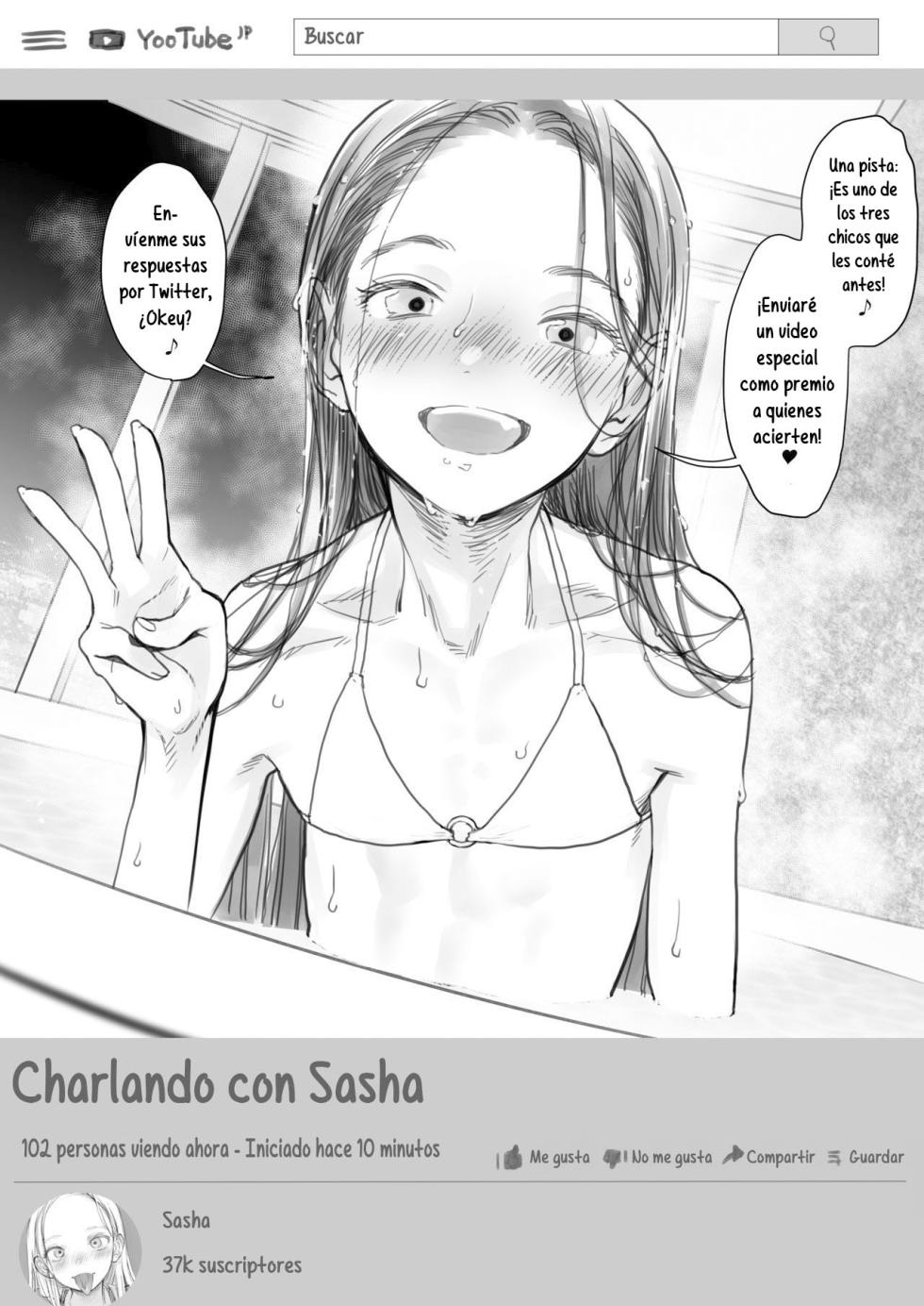 [Rinjuu Circus (Haguhagu)] Sasha-chan no YooTube Haishin. Okiniiri Sex Friend Shoukai 3 (Dai Ichi-i Futoshi-kun Hen) | La Transmisión de YooTube de Sasha-chan. Presentación de sus Amigos Sexuales Favoritos 3 (El Primer Lugar es Futoshi-kun) [Spanish] [Hs enfermos] - Page 40