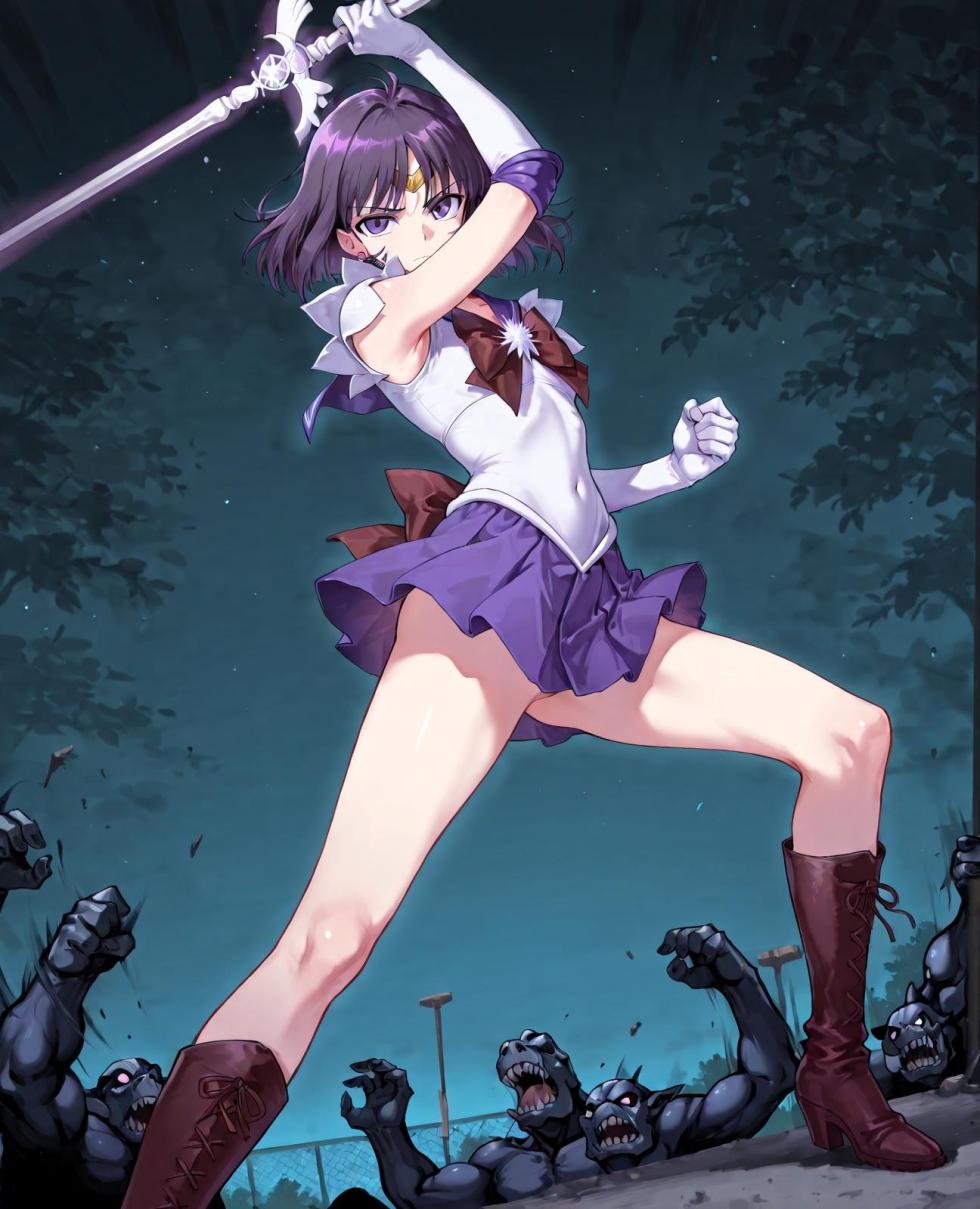 (Sample)Sailor saturn defeated by pigman [AI Generated] - Page 5