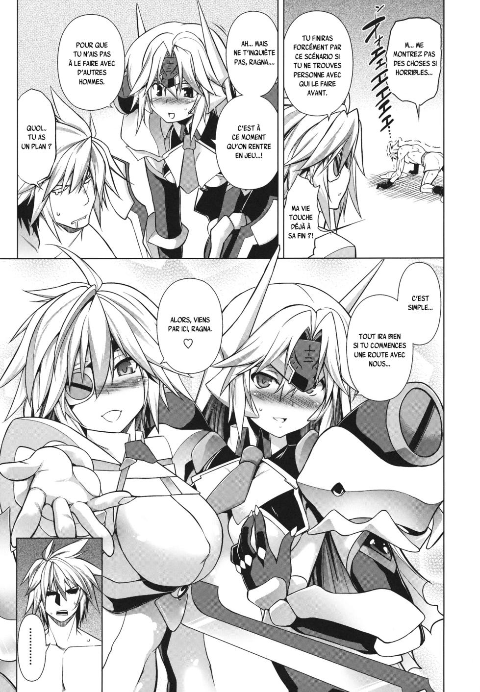 (C84) [STUDIO TIAMAT (TANABE)] Break Blue Double Engine (BLAZBLUE) [French] {SAXtrad} - Page 9