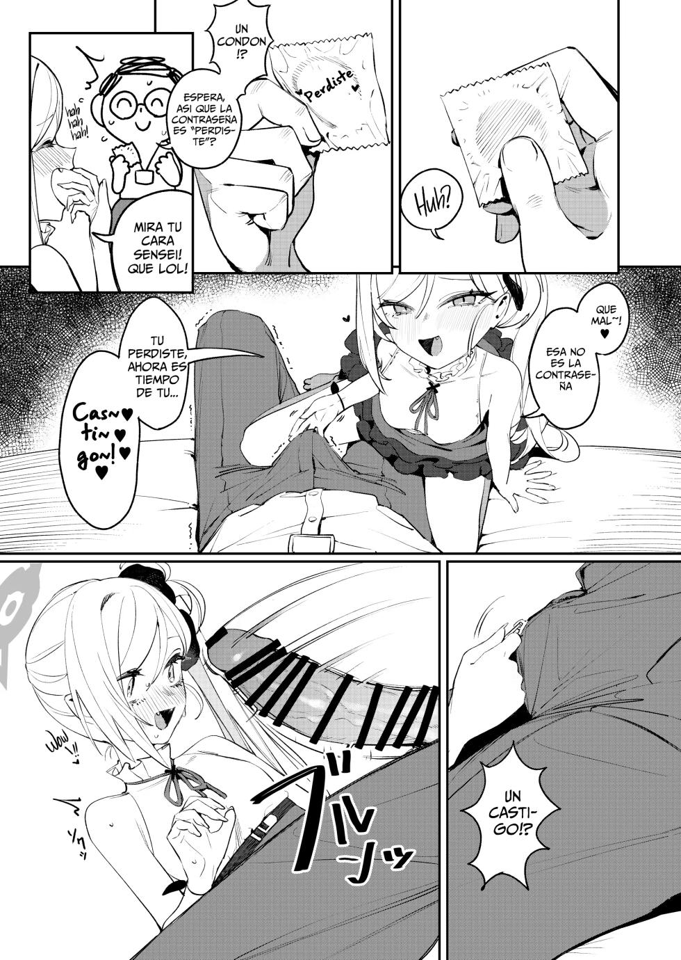 [Wananmeishicheng (Beijuu)] Koakuma no Batsu Game | El Juego de Castigos de un Pequeño Demonio (Blue Archive) [Spanish] [Me Banearon x P3NDEJ0] [Digital] - Page 6
