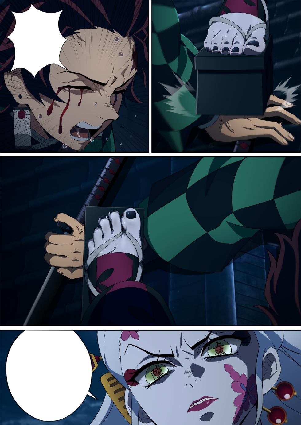 [Foot Croft][Kimetsu no Yaiba]Daki’s Blood Demon Art：Trample 堕姫の血鬼術・紅蓮践踏（Part 1+Part 2) - Page 4
