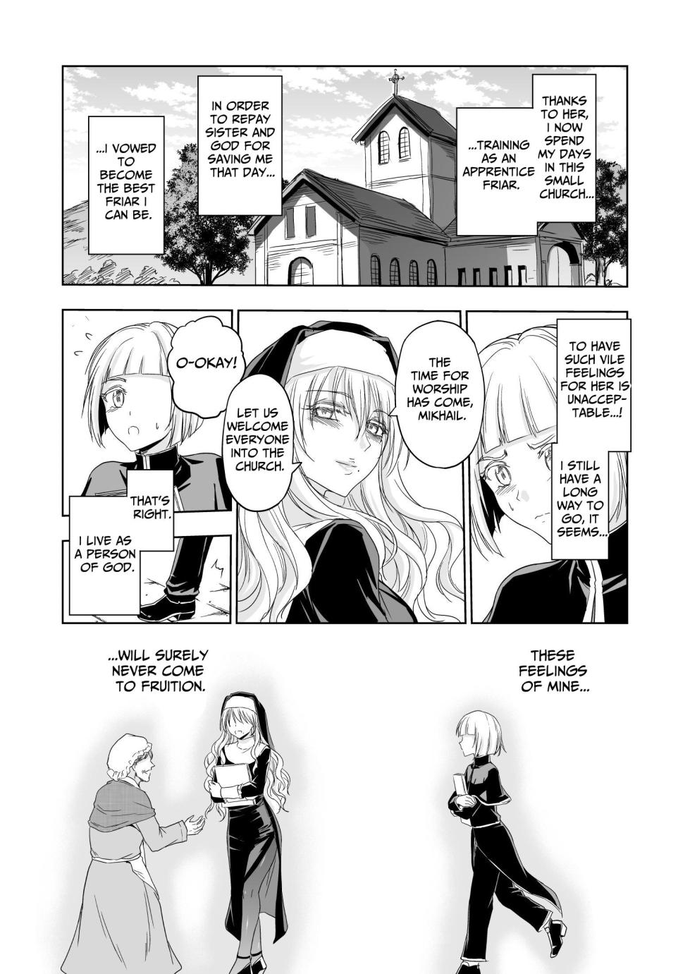 [Palace Inubousaki (Sister Maria Rosetta)] Shitsurakuen ~Haitoku ni Ochiru Seijo~ | Paradise Lost ~A Saint's Descent Into Immorality~ [Digital] [English] [tsuyoshi] - Page 10