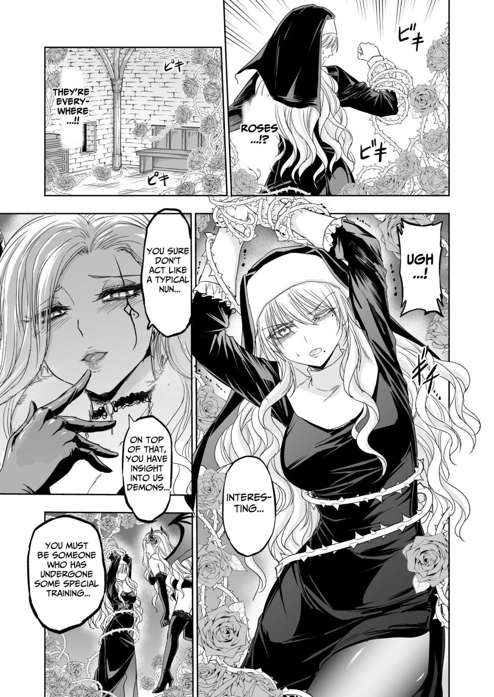 [Palace Inubousaki (Sister Maria Rosetta)] Shitsurakuen ~Haitoku ni Ochiru Seijo~ | Paradise Lost ~A Saint's Descent Into Immorality~ [Digital] [English] [tsuyoshi] - Page 16