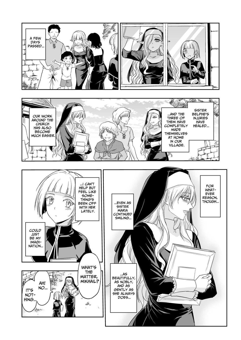 [Palace Inubousaki (Sister Maria Rosetta)] Shitsurakuen ~Haitoku ni Ochiru Seijo~ | Paradise Lost ~A Saint's Descent Into Immorality~ [Digital] [English] [tsuyoshi] - Page 24